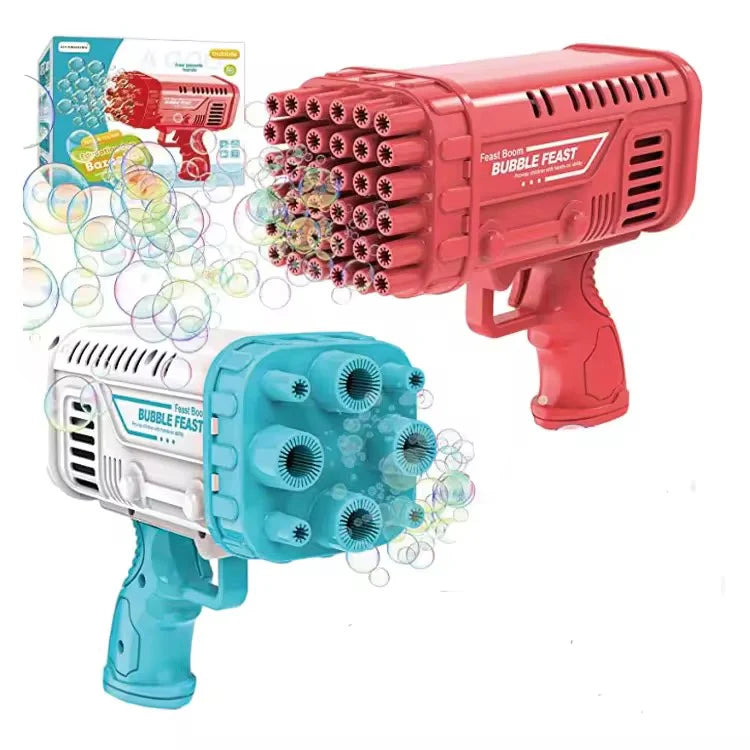 36-Hole Bubble Gun Bazooka for Kids