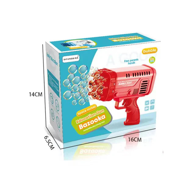 36-Hole Bubble Gun Bazooka for Kids