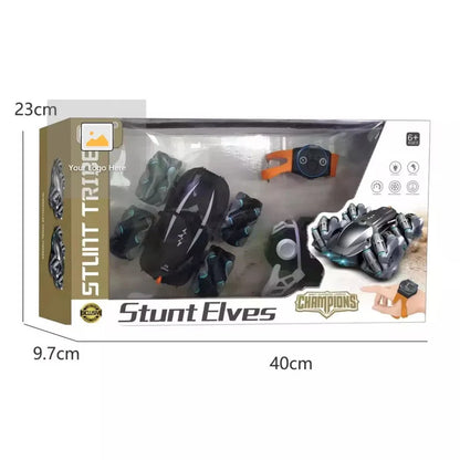 2-in-1 Remote Control Stunt Car with Watch
