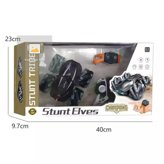 2-in-1 Remote Control Stunt Car with Watch
