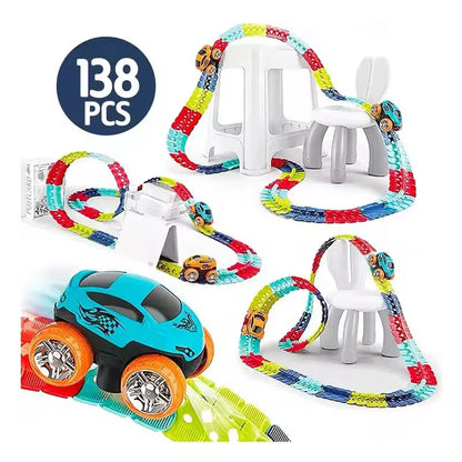 3D Glow Racing Track Set