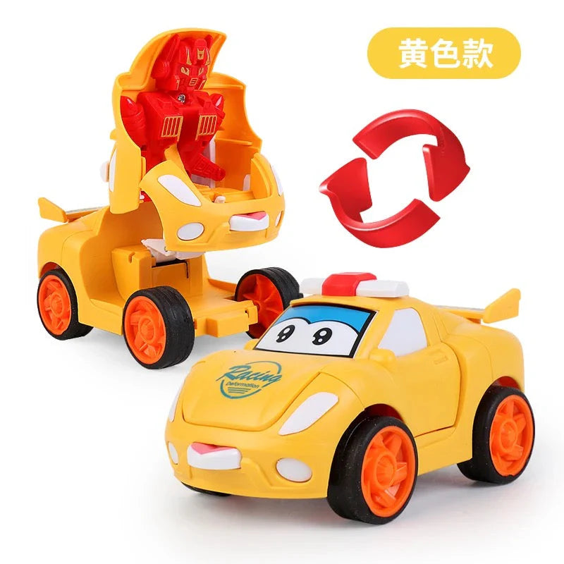 Cartoon Robot Transformer Car