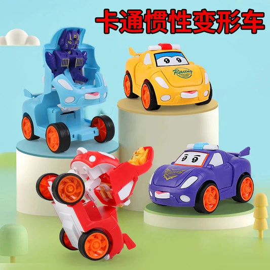 Cartoon Robot Transformer Car