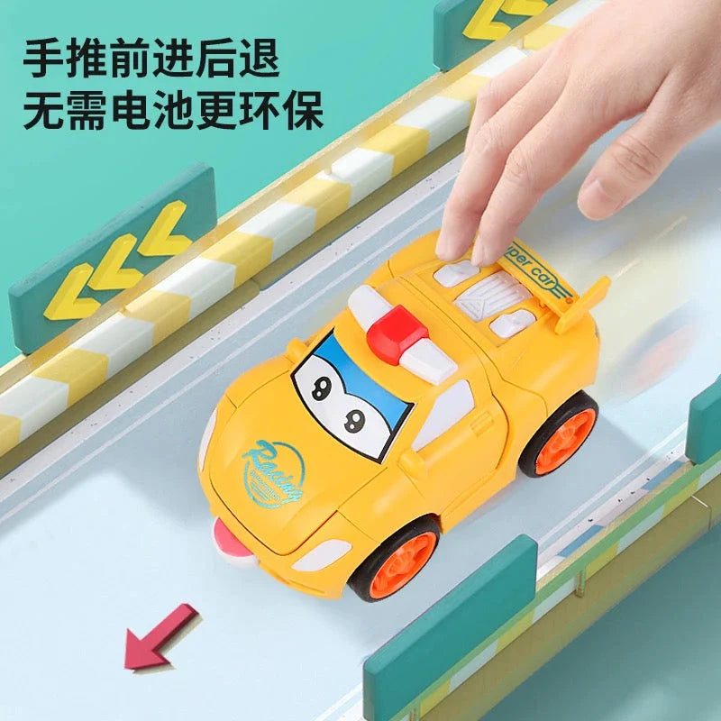 Cartoon Robot Transformer Car