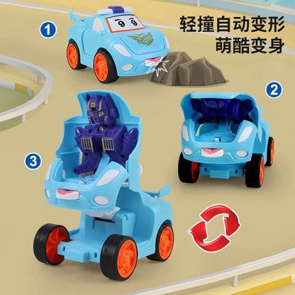 Cartoon Robot Transformer Car